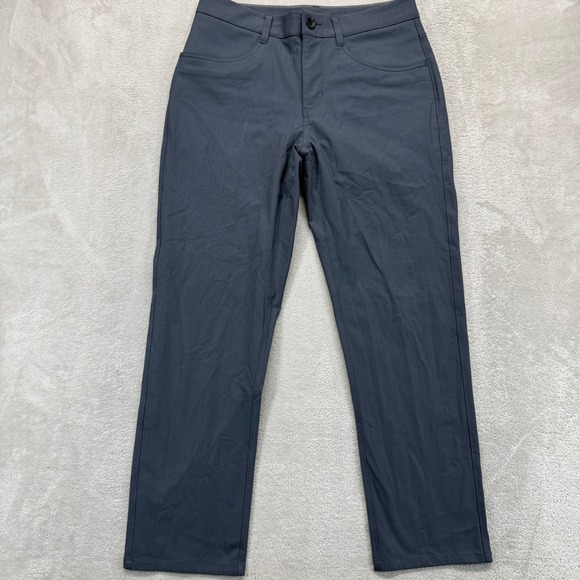 Vuori Pants Men's 28 Meta Performance Charcoal Grey Stretch 5-Pocket Commuter